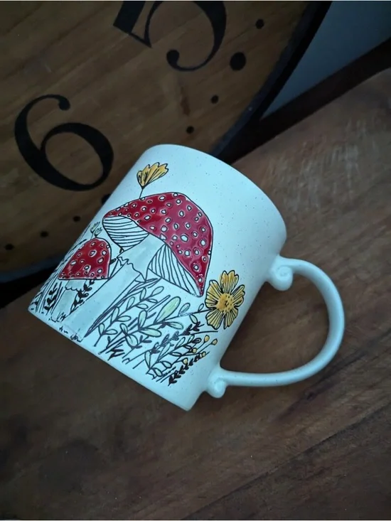 4 Mushroom Cottagecore Mugs | Spectrum Designz | Rustic Farmhouse Coffee Cups - Picture 13 of 16